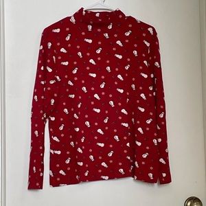 Croft & Barrow Holiday Womens Shirt